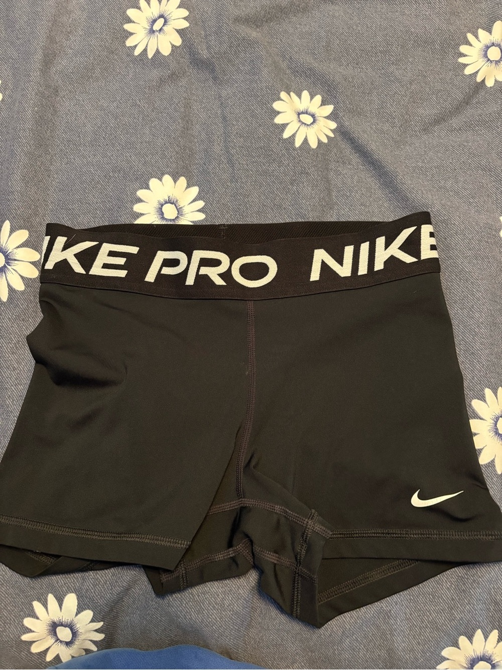 Nike Black Pro Compression Athletic Shorts with Branded Waistband